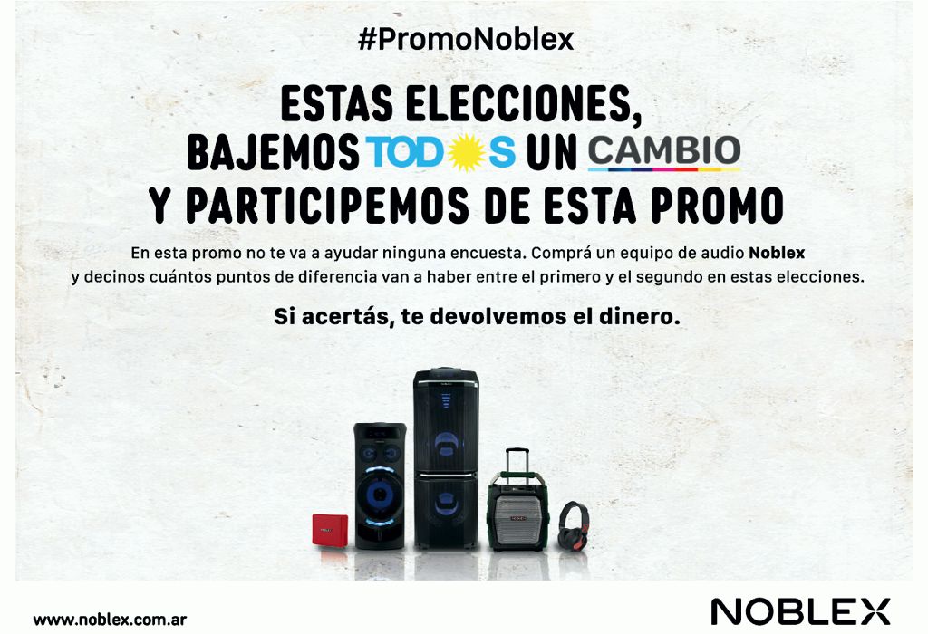 Promo Elecciones Noblex