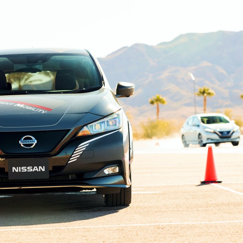 Nissan e-4orce en pista de prueba del CES 2020