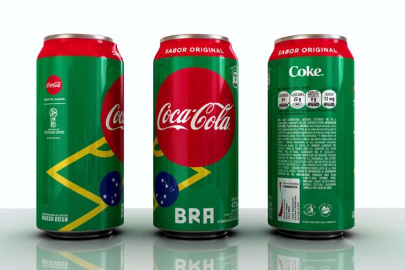 Lata Brasil 473 ML Coca Cola Rusia 2018