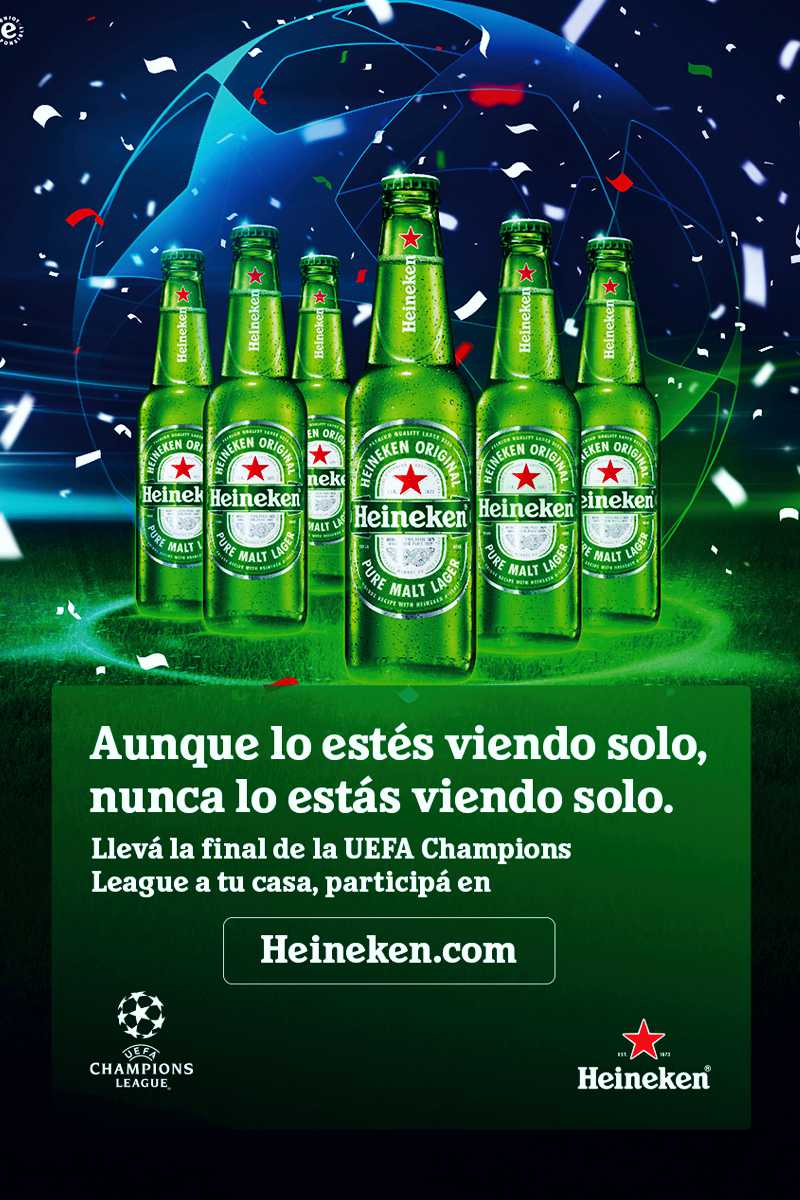 Heineken te lleva un palco para la UEFA Champions League a tu living