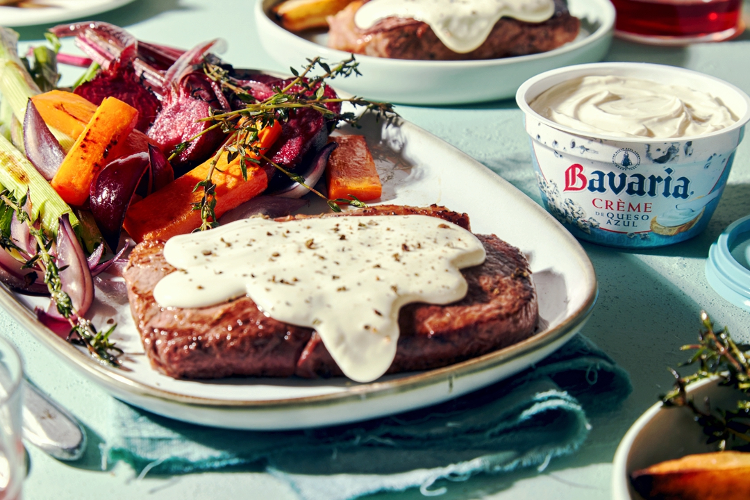 Nueva Creme de queso azul Bavaria en comidas