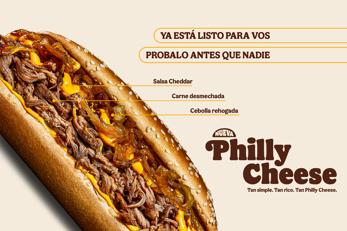 Burger King Argentina presenta el nuevo Philly Cheese