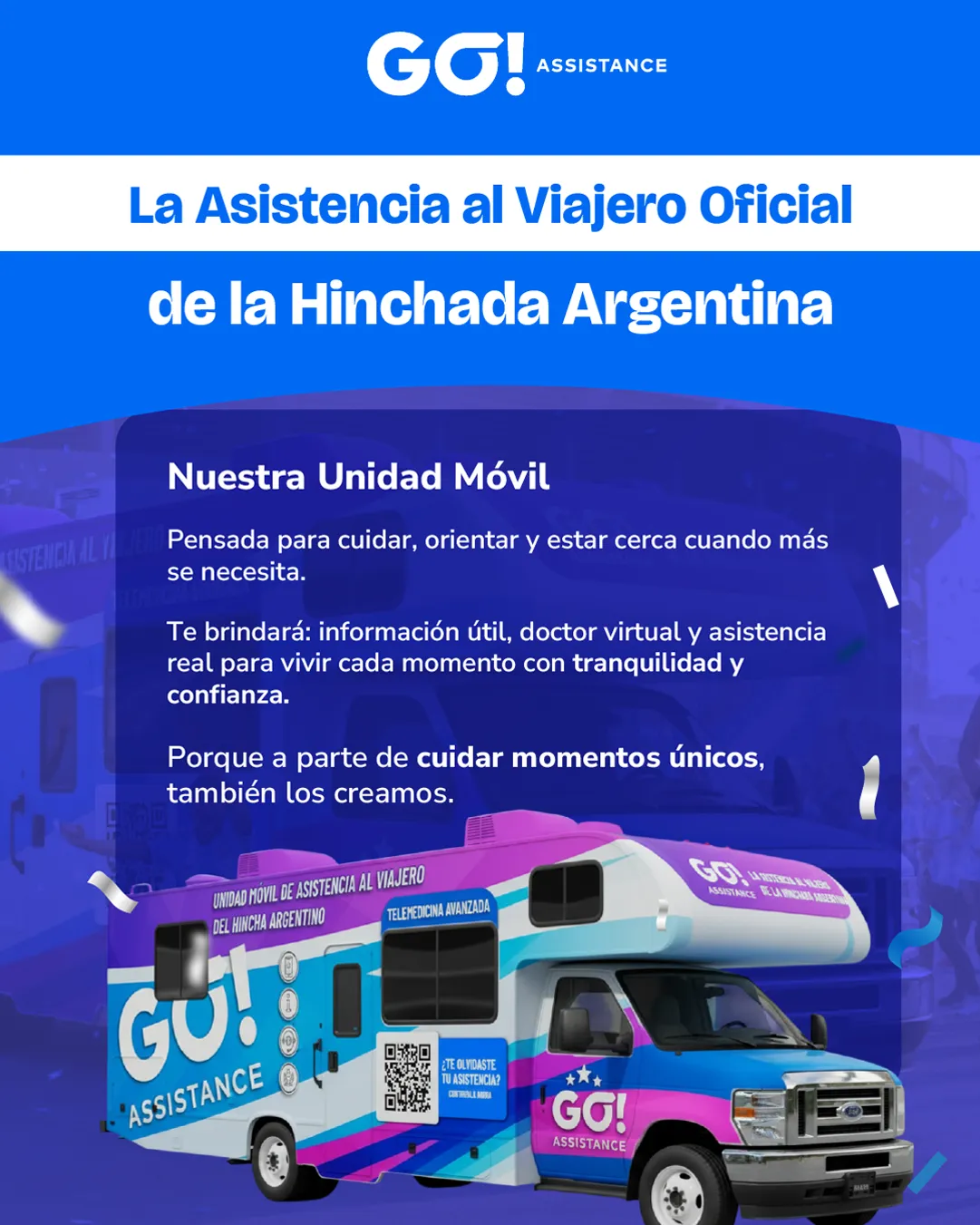 GO! ASSISTANCE Mundial 2026 en punto de encuentro para el hincha viajero