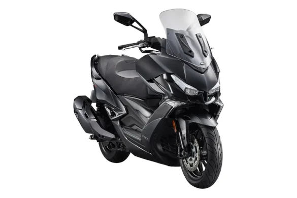 Kymco Xciting VS 400 – Vista latreral delantera